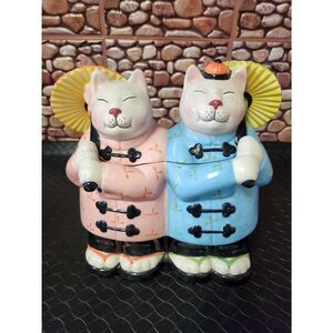 Clay Art 1999 Cat Cookie Jar